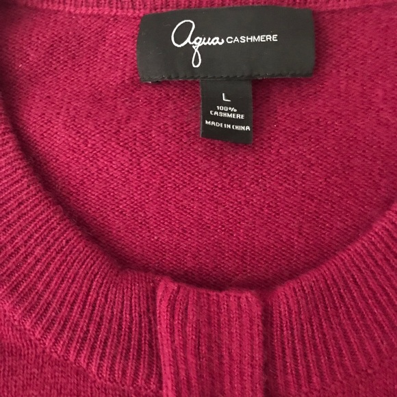 Aqua 100% Cashmere Sweater size L - Picture 3 of 6